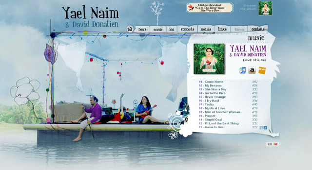 Yael Naïm 的个人网站